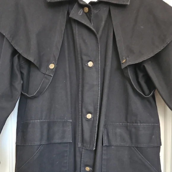 Cotton Vintage Duster/Trench, Banff Style, Yellowstone, Ranchwear, Sz. S - Picture 6 of 11